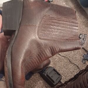 Men's Western Leather Boots in Rich Brown